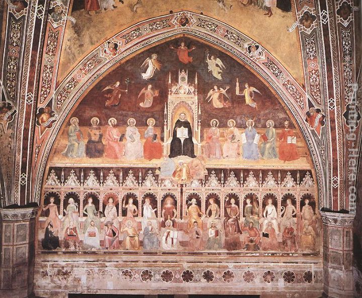 Andrea Bonaiuti da Firenze Triumph of St. Thomas and Allegory of the Sciences